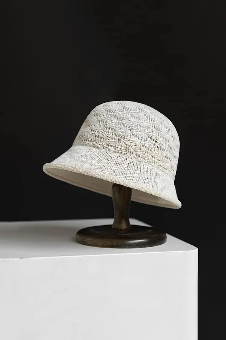Summer Breathable Crochet Bucket Hat