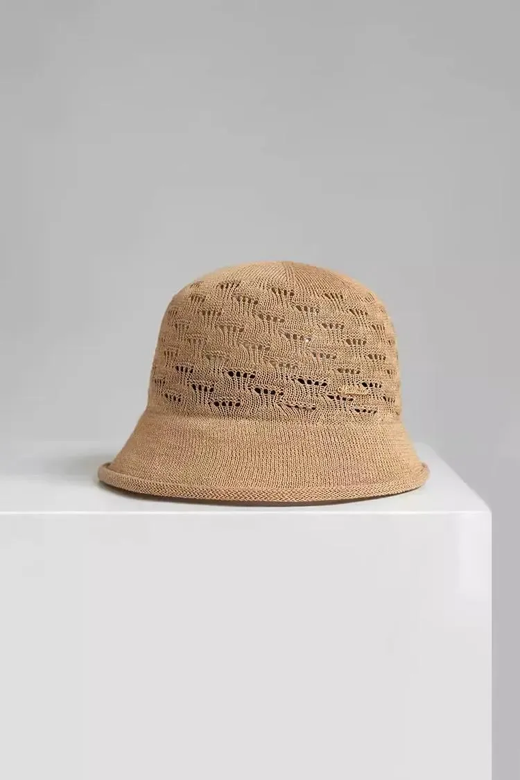 Summer Breathable Crochet Bucket Hat