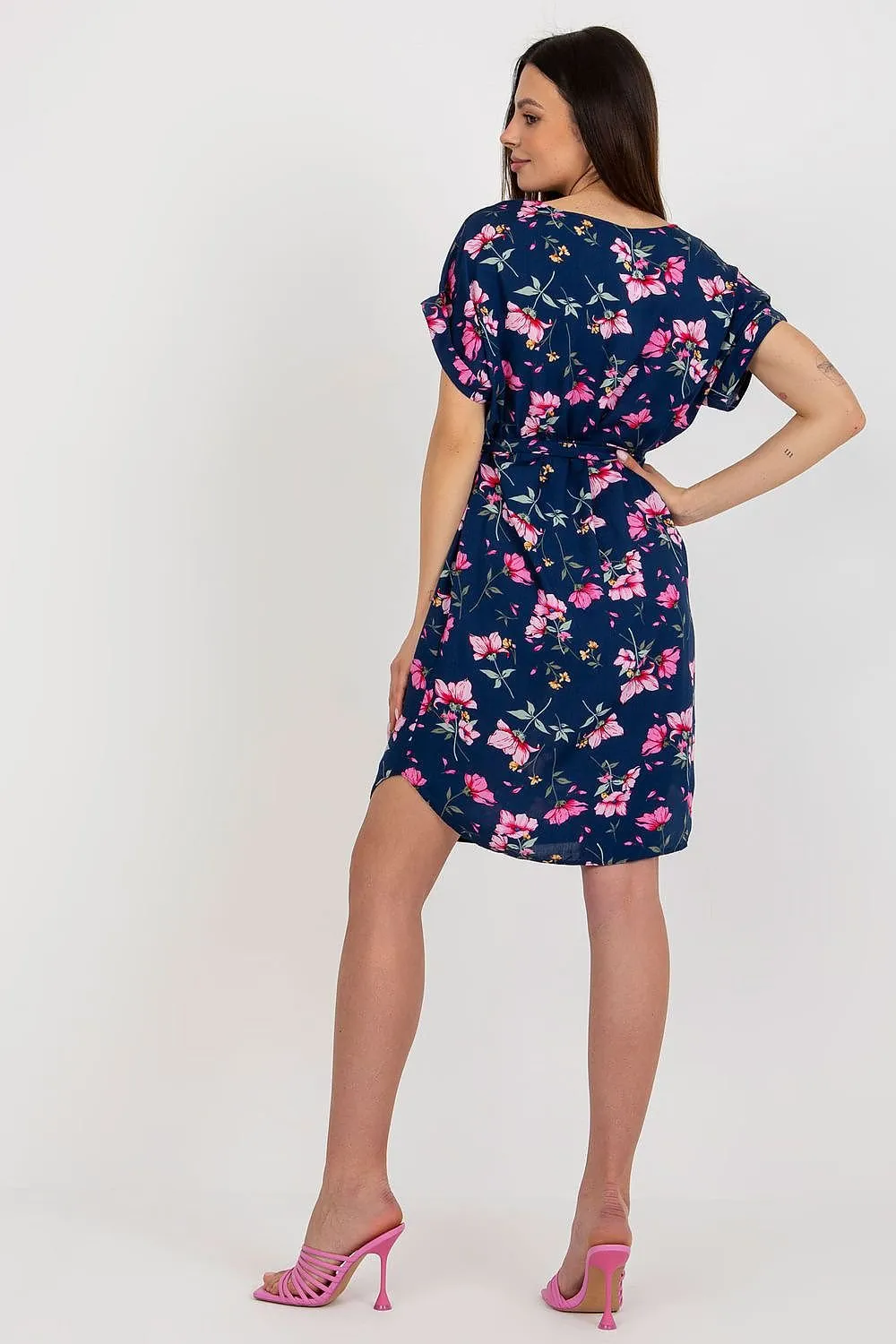 Sunshine Petals Tie-Waist Dress