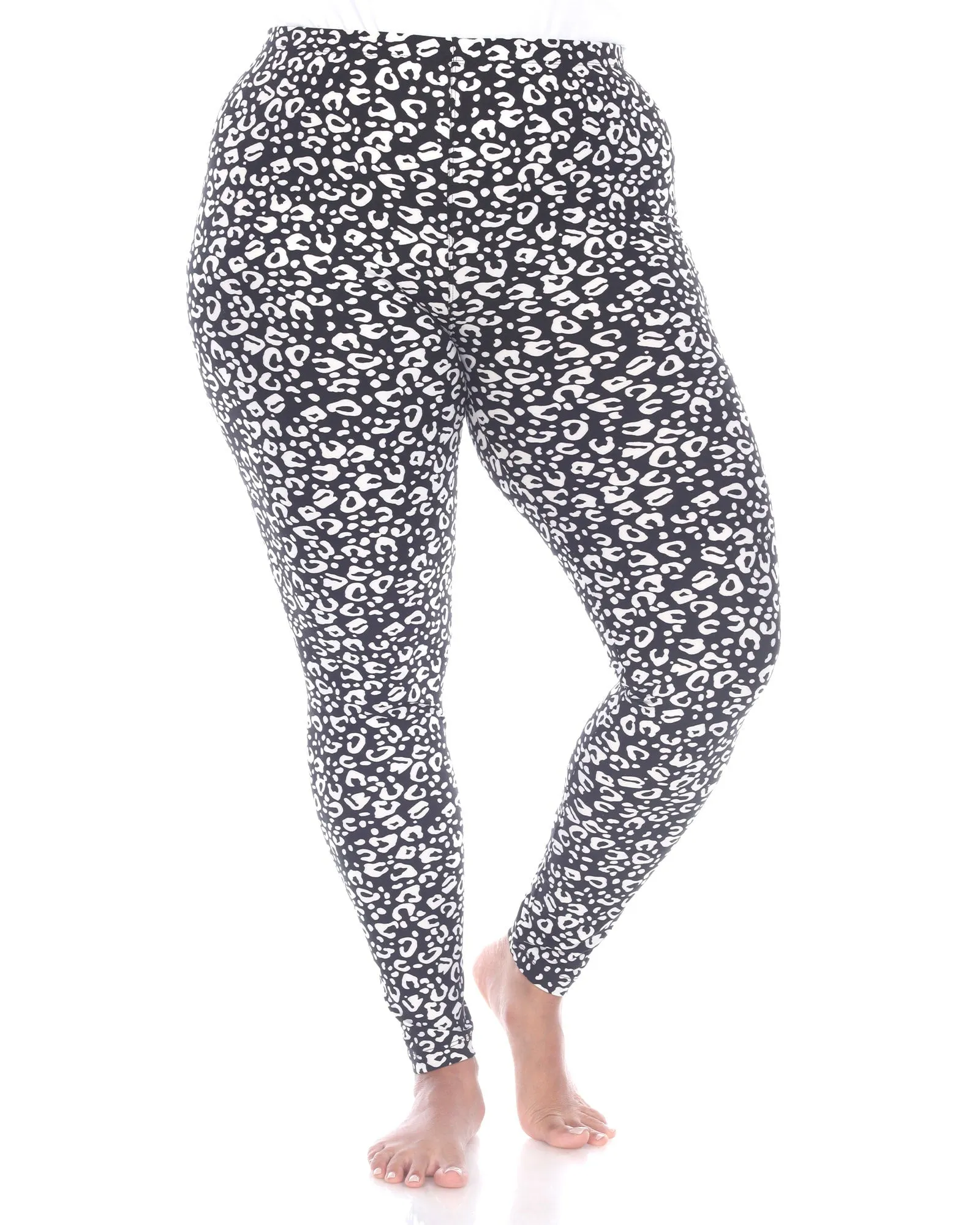 Super Soft Leopard Printed Leggings | Black Cheetah