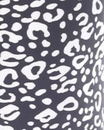 Super Soft Leopard Printed Leggings | Black Cheetah