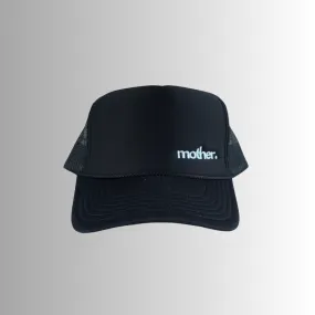 The Mini Mother Embroidered Women's Trucker Hat - Black