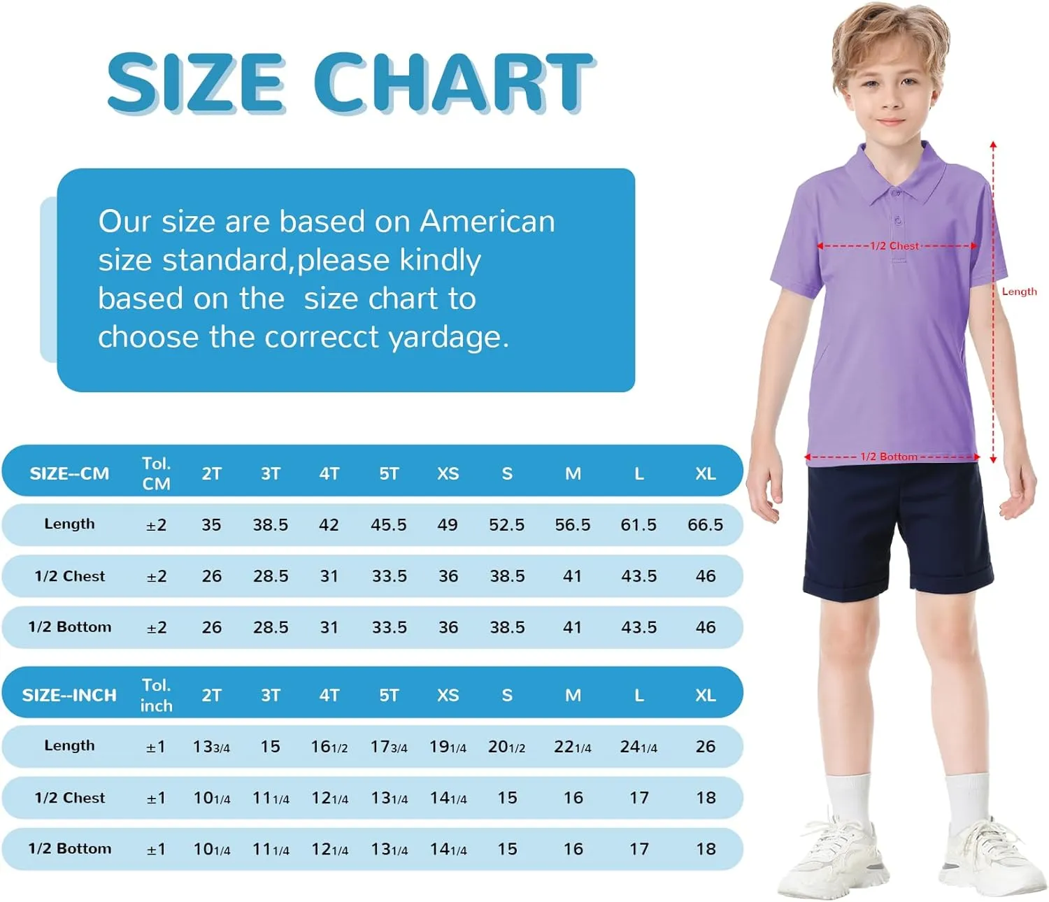 Toddler to Youth Stain Resistant Polo Shirts Kids Collared Golf T-Shirt School Uniform for Boys and Girls