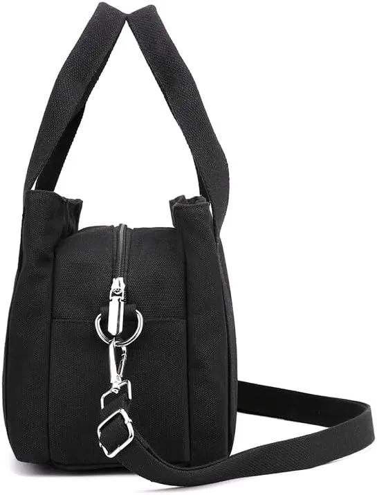 Top Handle Bag Crossbody Bags For Women Trendy Fashion Shoulder Bag Purse For Ladies Vintage Commuter Tote Handbags Black