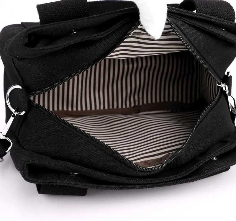Top Handle Bag Crossbody Bags For Women Trendy Fashion Shoulder Bag Purse For Ladies Vintage Commuter Tote Handbags Black
