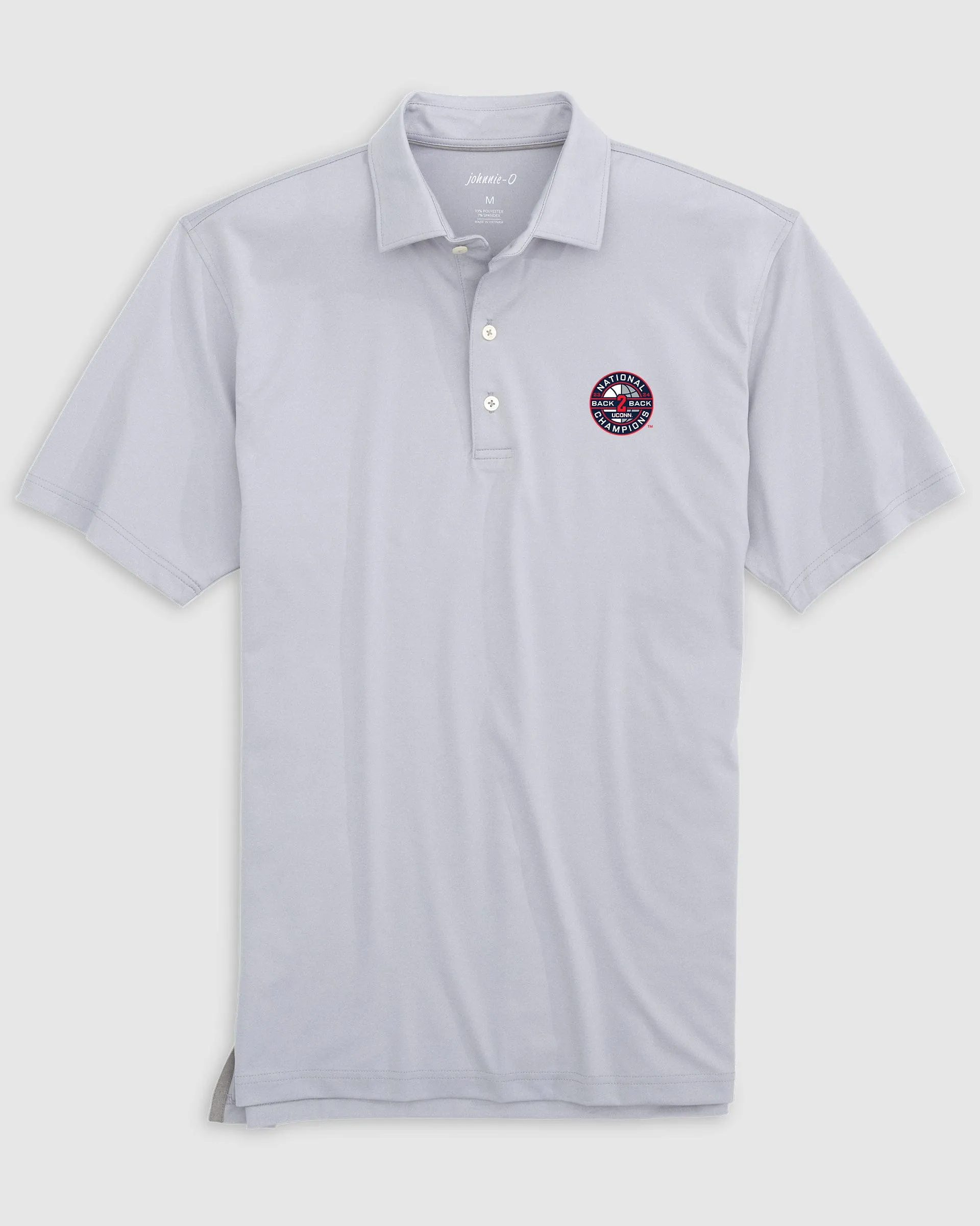 UConn Birdie Jersey Performance Polo - 2024 College Basketball Champions Logo