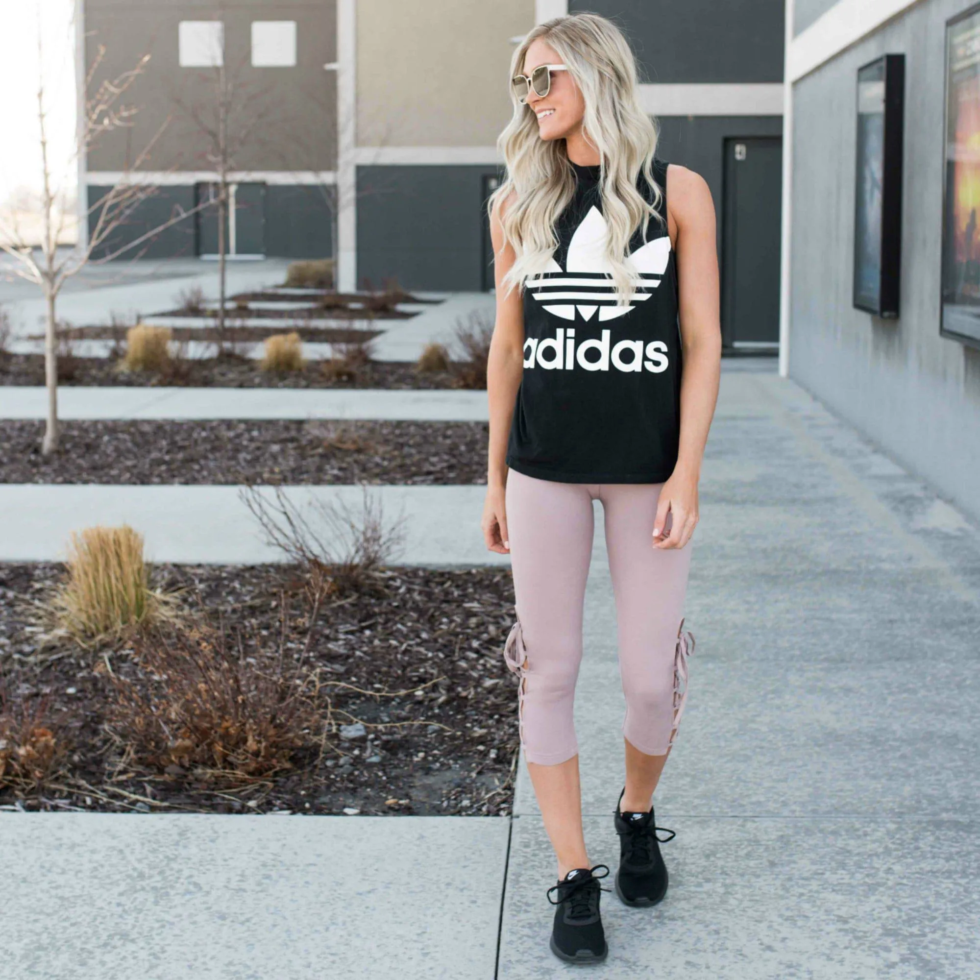 Ultra Soft Lace Up Crop Leggings