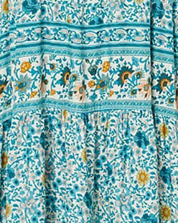 Verona Boho Bell Sleeve Maxi Dress | Teal