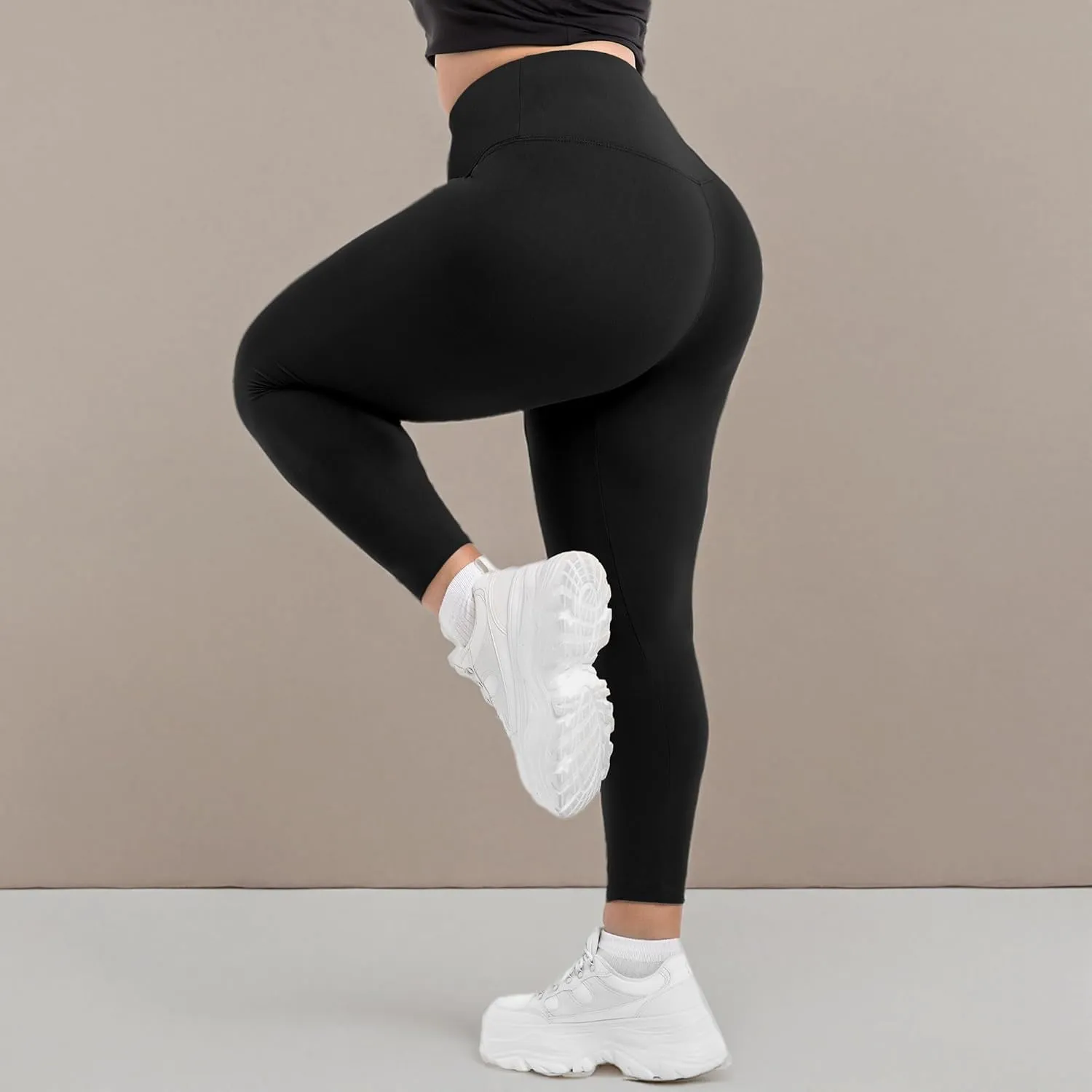Walifrey High Waist Plus Size Leggings for Women, Buttery Soft Plus Size Leggings
