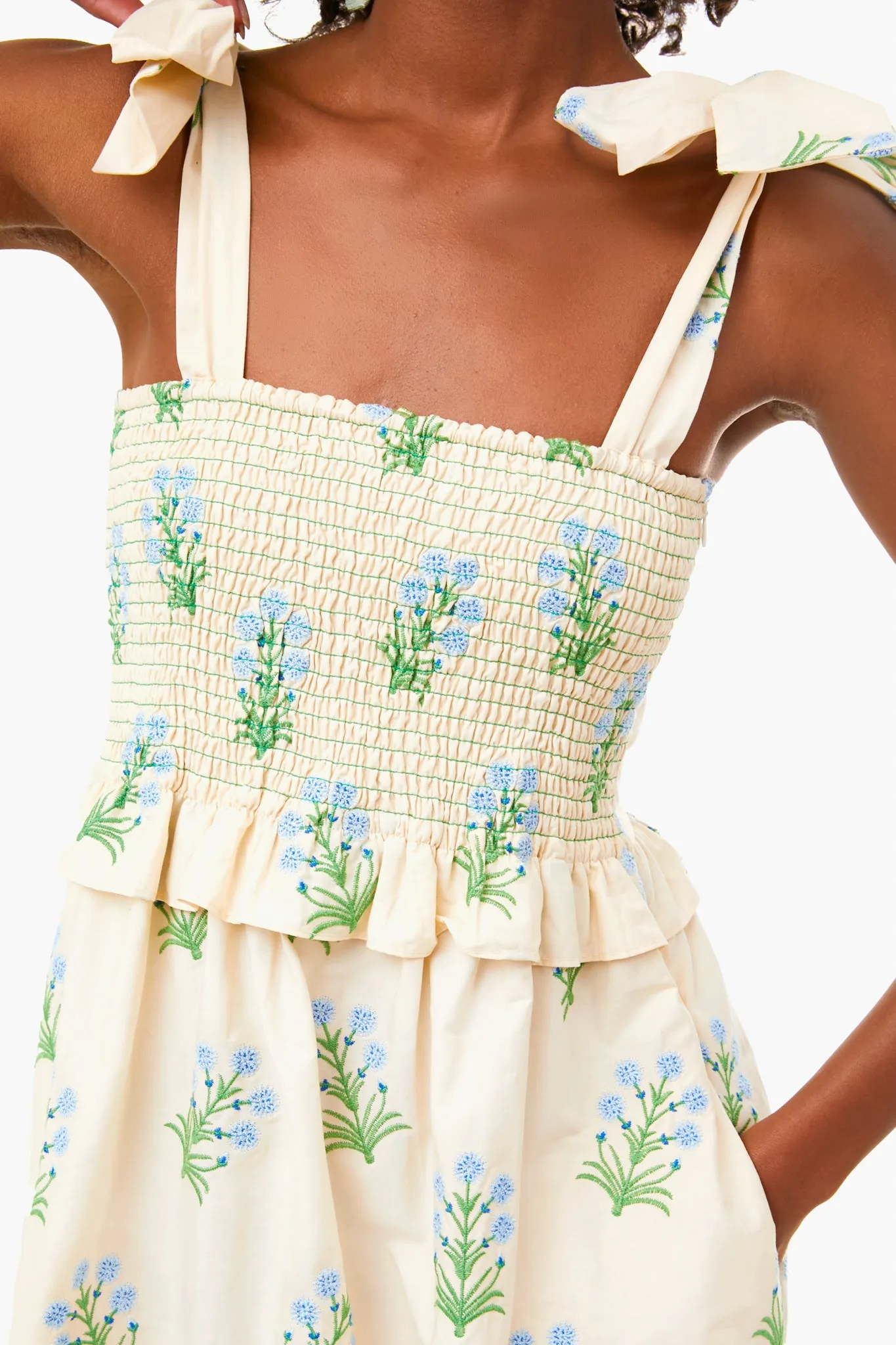 Wildflower Embroidered Alessandra Dress