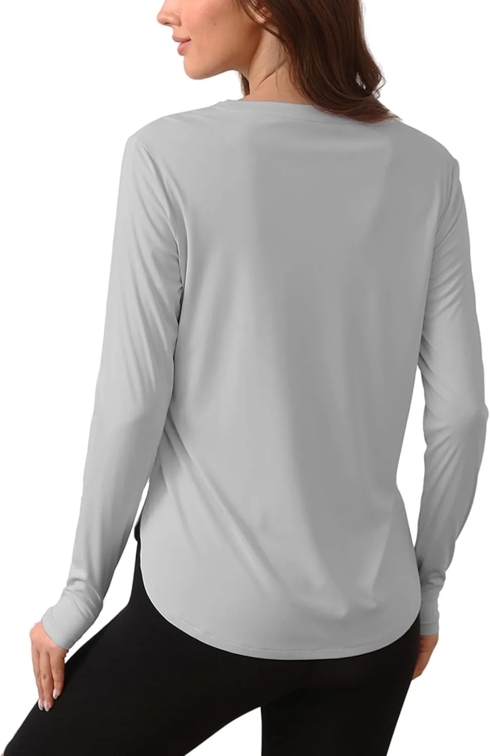 Women's Sun Shirts UPF 50  Protection Shirts Rash Guard Long Sleeve Sun SPF Workout Tops Shirt for Swim Beach Running