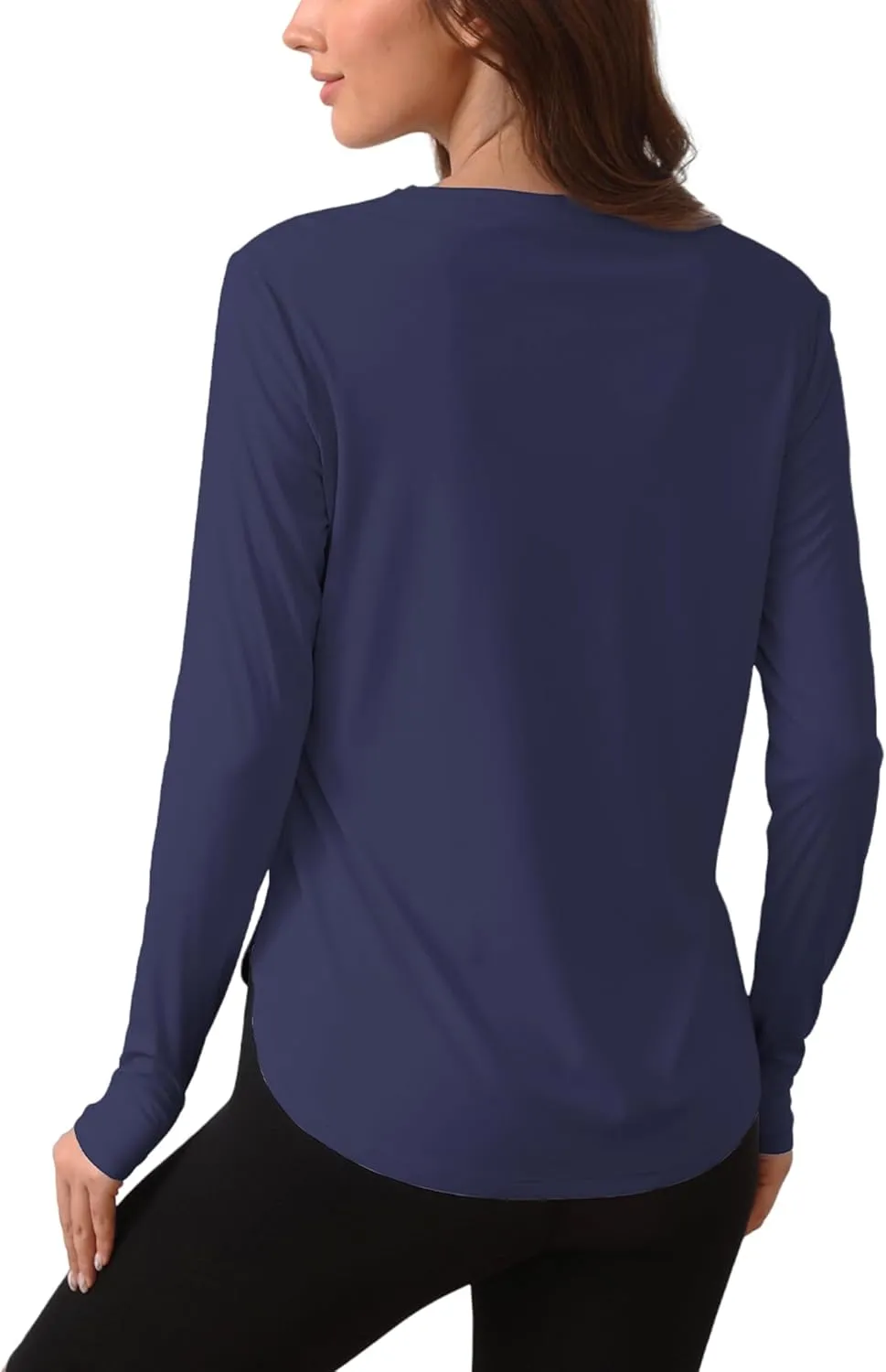 Women's Sun Shirts UPF 50  Protection Shirts Rash Guard Long Sleeve Sun SPF Workout Tops Shirt for Swim Beach Running