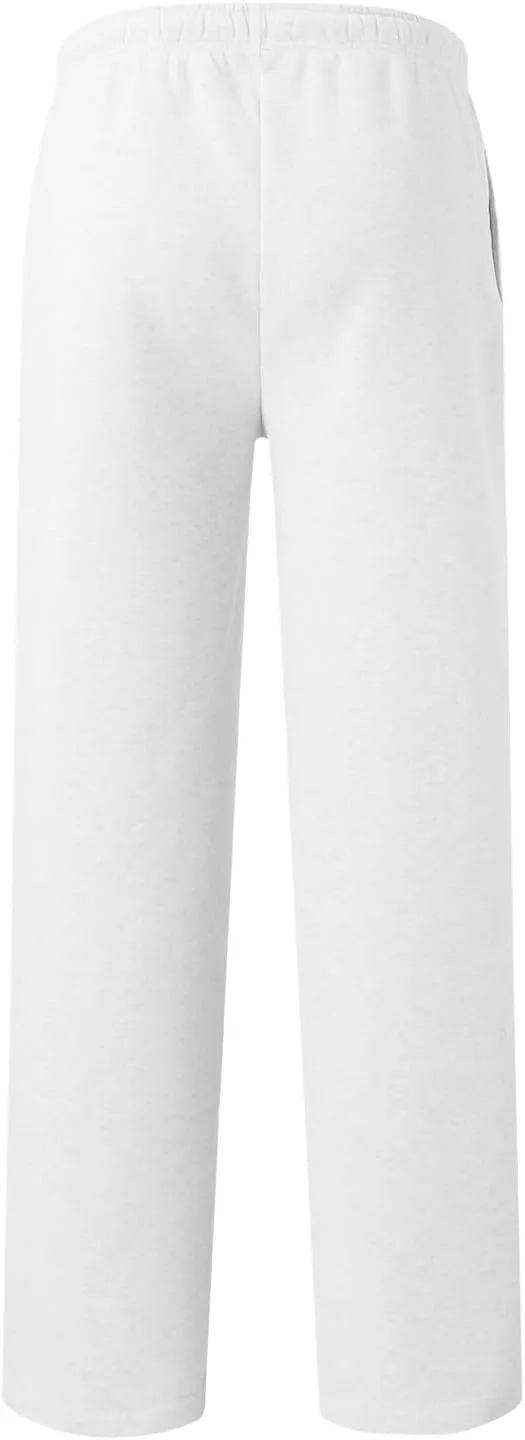 Women's Wide Leg Sweatpants Elastic High Waisted Fleece Baggy Joggers Casual Comfy Workout Lounge Yoga Pants Pockets