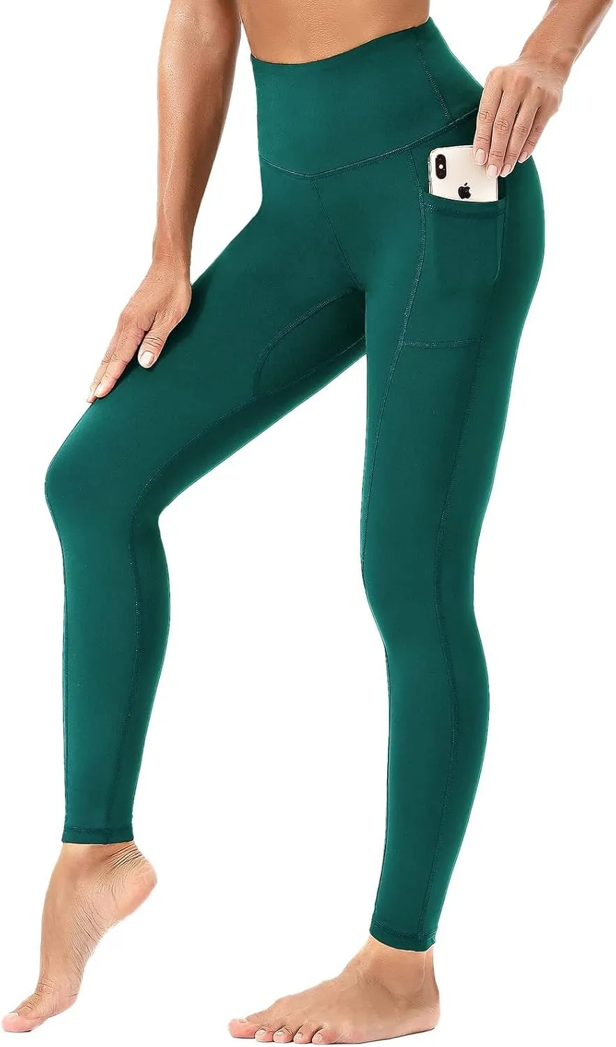 Workout Leggings for Women High Waisted Leggings 7/8 Length Soft Yoga Pants with Pockets