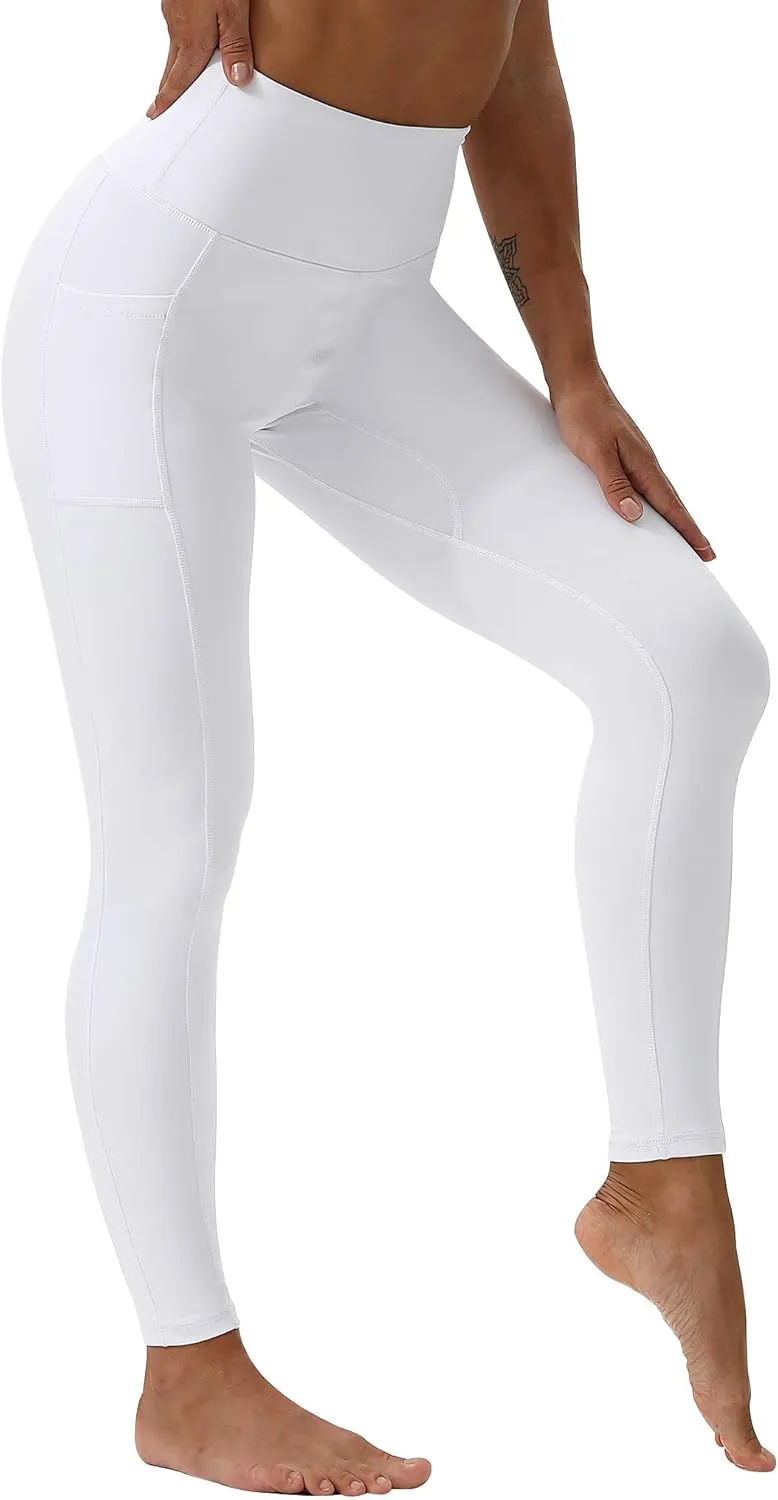 Workout Leggings for Women High Waisted Leggings 7/8 Length Soft Yoga Pants with Pockets