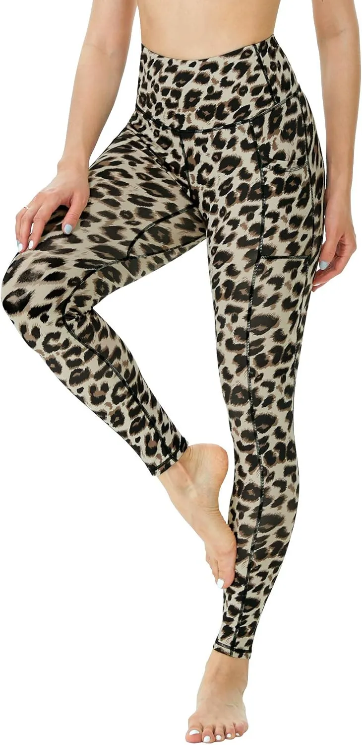 Workout Leggings for Women High Waisted Leggings 7/8 Length Soft Yoga Pants with Pockets