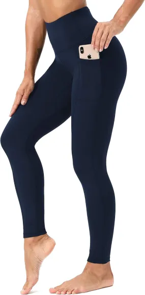 Workout Leggings for Women High Waisted Leggings 7/8 Length Soft Yoga Pants with Pockets